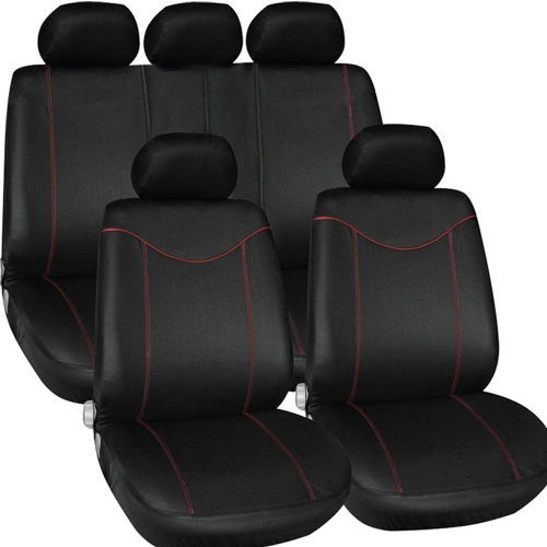 TIROL Car Seat Cover Auto Interior Accessories Universal Styling Car Cover Black + Red
