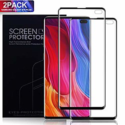 [2 pack]  screen protector for samsung galaxy s10 plus, [full coverage] [anti-scratch] [ultrasonic fingerprint support] [case friendly] hd clear screen protector film for samsung galaxy s10 plus Lightinthebox