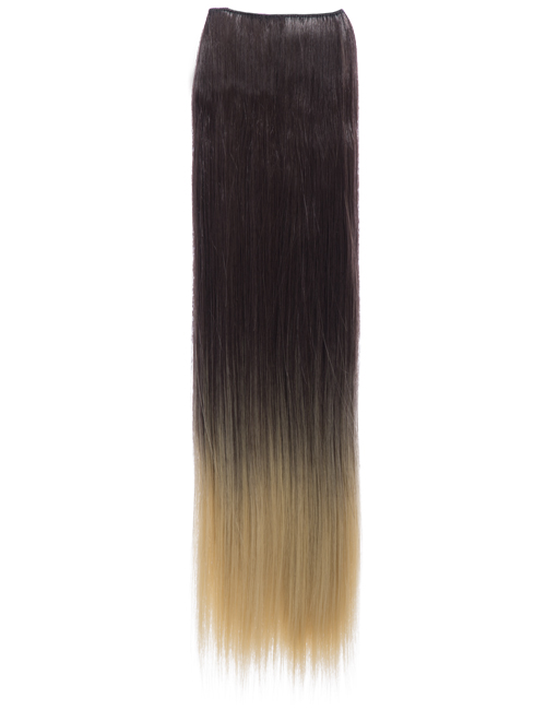 Luxury Ombre One Piece Straight Clip-In Chocolate Brown to Toffee 6TT86