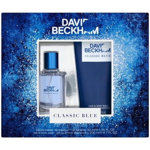 David Beckham Classic Blue Gift Set (Eau de Toilette 40ml + Hair & Body Wash 200ml)