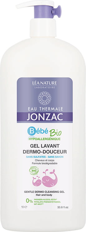 Eau Thermale JONZAC BébéBio 2in1 Gentle Dermo Cleansing Gel - 1 l