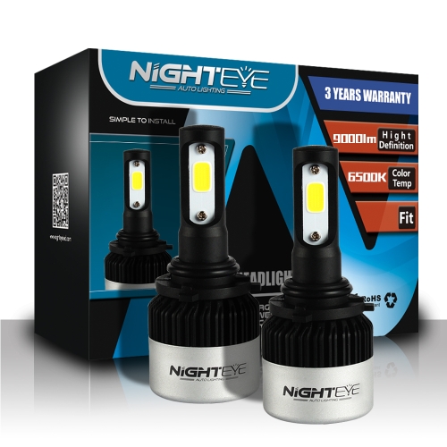 Nighteye 72W 9000lm 9006 light headlight driving fog bulb lamp white