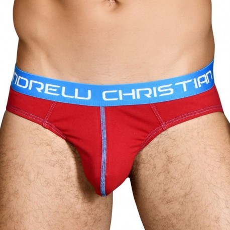 Andrew Christian Almost Naked Happy Brief - Red S