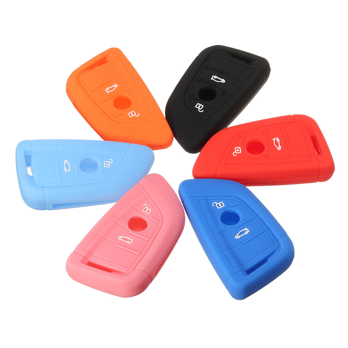 3Button Silicone Case Shell Cover Remote Key Case Fit For BMW X5 X6