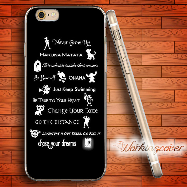 fundas peter pan quotes soft clear tpu case for iphone 6 6s 7 plus 5s se 5 5c 4s 4 case silicone cover.