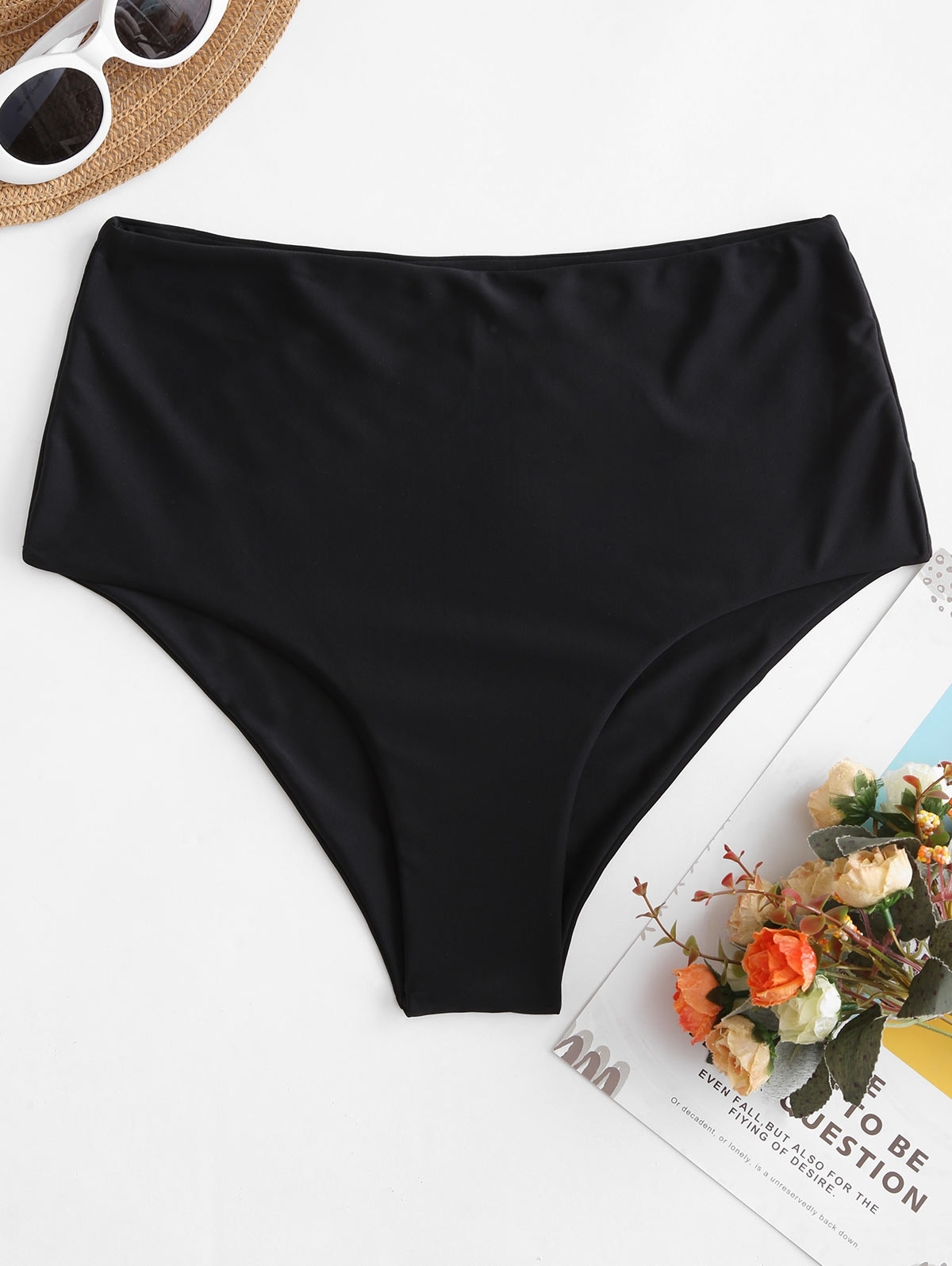 ZAFUL Einfache Bikini- Bottom mit Hoher Taille