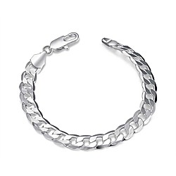 Chain Bracelet Geometrical Simple Cool Copper Bracelet Jewelry Silver For Daily Work