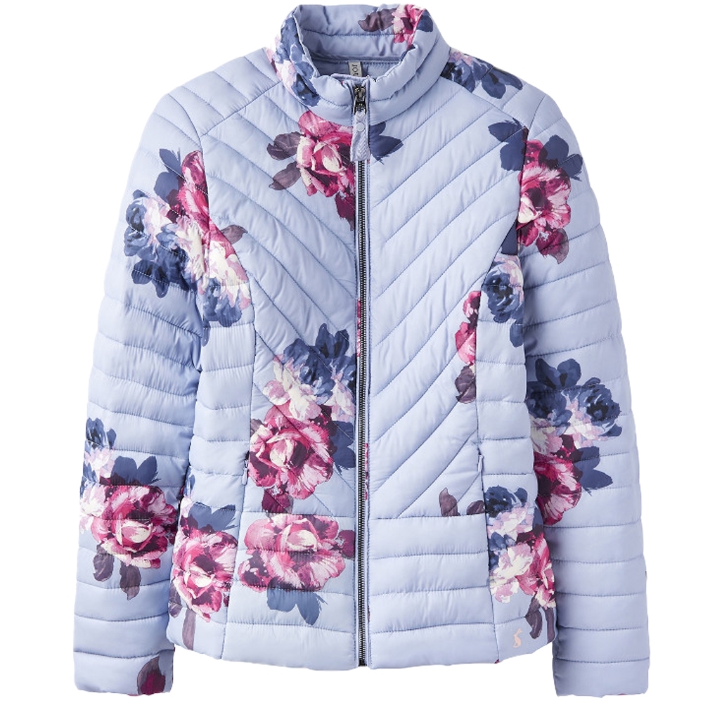 Joules Womens Elodiepnt Chevron Quilted Fitted Jacket 10 - Bust 34' (86cm)