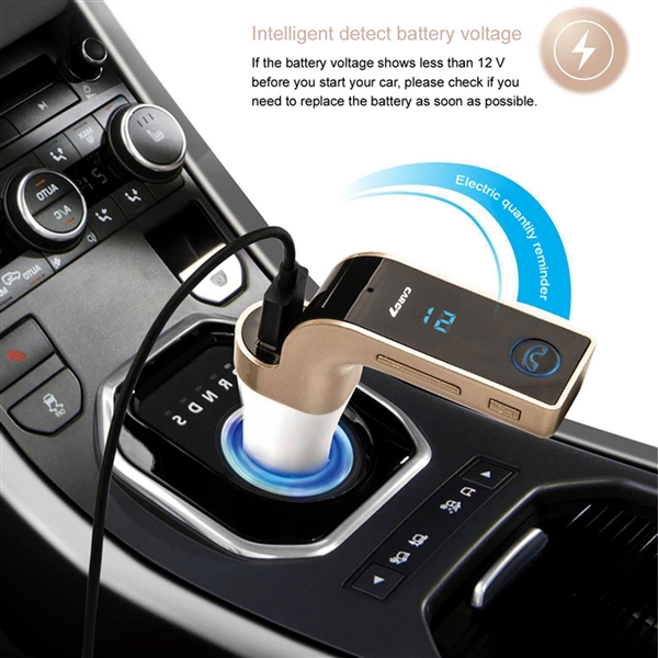 Bluetooth FM-Transmitter Wireless-In-Car FM Adapter Car Kit mit USB-Auto-Lade f iPhone und Android Smartphone