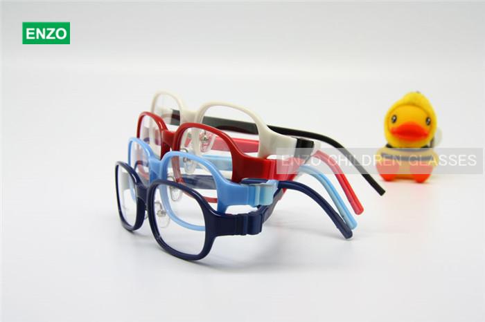 Children Optical Glasses Frame Size 48mm Silicone TR90, Detachable Temples, Kid's Boys Glasses Bendable Eyeglasses