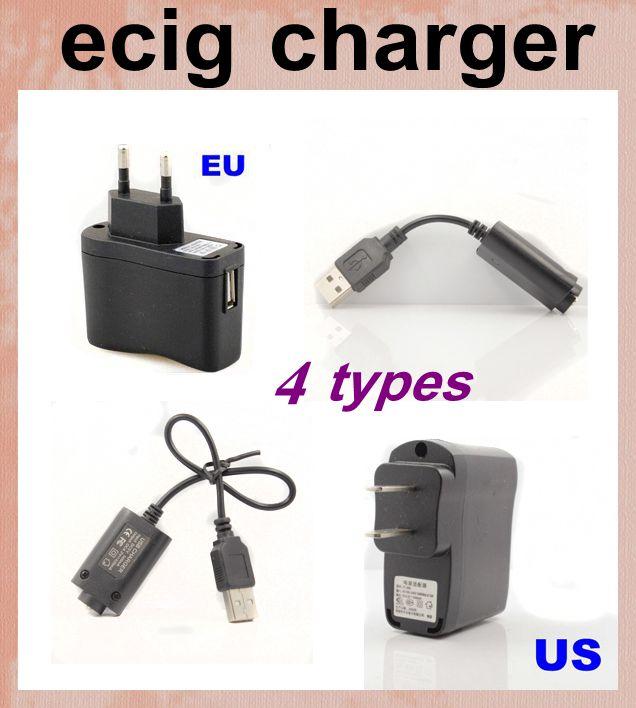 USB Cable Charger for Electronic Cigarette Vapor Cigarettes EGO E Cig Kit USB Cheap Price USB Charger Fit US EU Wall Charger power FJH02