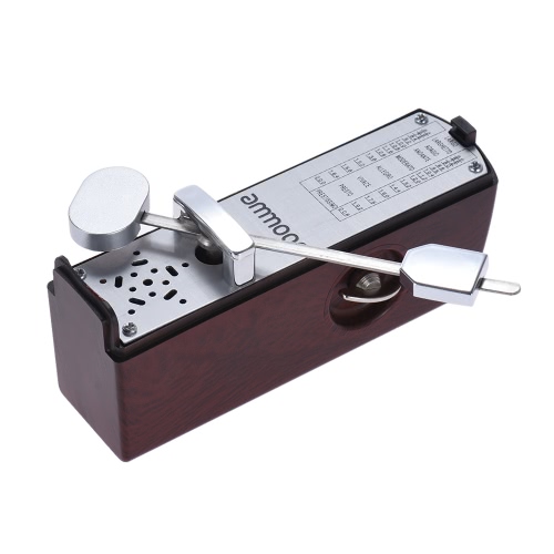ammoon Portable Mini mécanique Metronome Metronome Universal 11cm Hauteur pour Piano Guitare Violon Ukulele chinoise Cithare Instrument de musique
