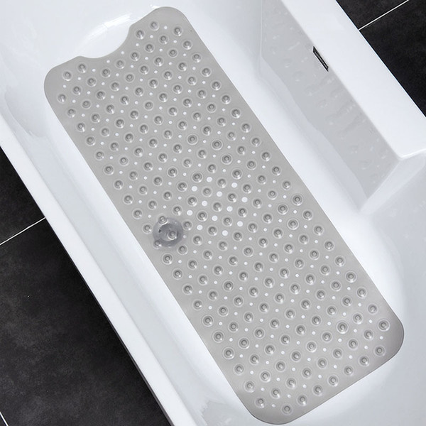 Bath Mat 100 x 40cm with Cupping Massage Bath Mat white anti-slip Material Extra-long shower Washable bathroom Rug