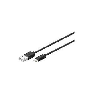 Wentronic goobay - Lightning-Kabel - Lightning (M) bis USB (M) - 50cm - Schwarz (72904)
