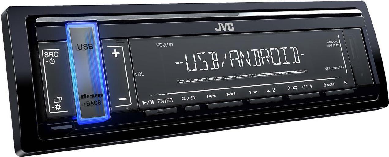 Autoradio JVC, KD-X161 USB MP3-Magnet mit AUX-Eingang und USB (KD-X161)