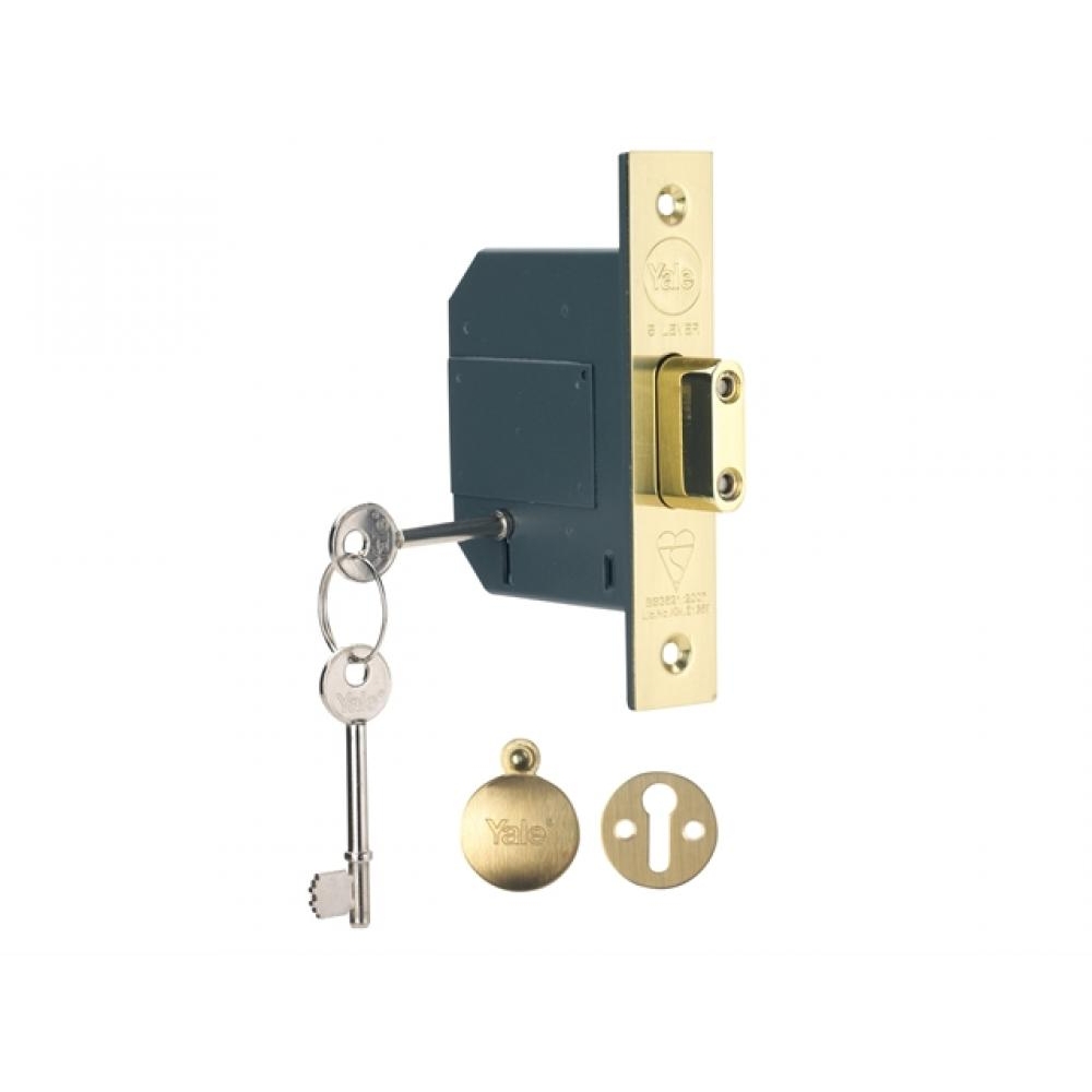 Yale PM562 Hi-Security BS 5 Lever Mortice Dead Lock 67mm 2.5in Polished Chrome