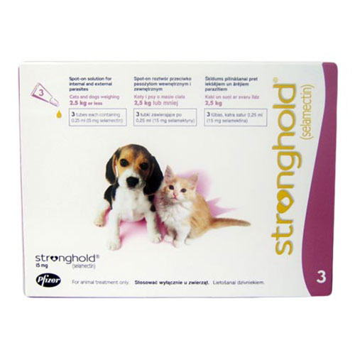 Stronghold Kittens & Puppy Upto 2.6 Kg 15 Mg (Rose) 12 Pipette
