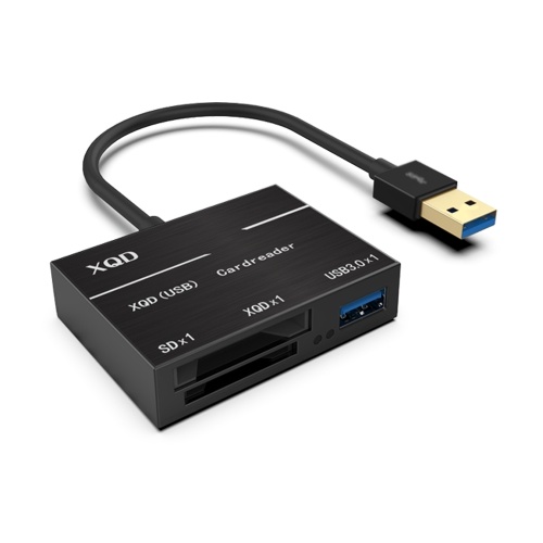 Lecteur de carte haute vitesse XQD / SD USB3.0 Hub compatible avec USB3.0