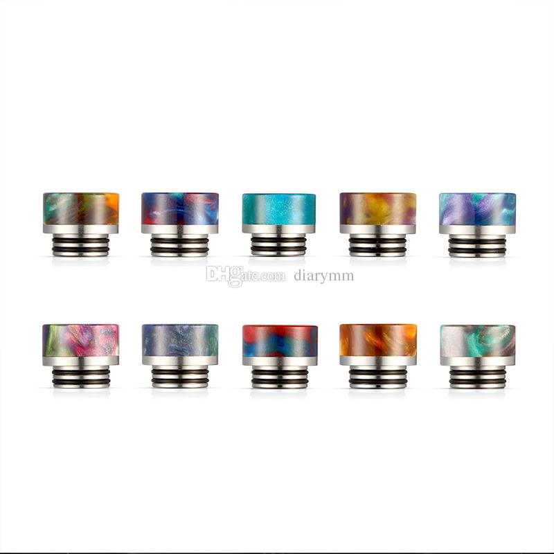 TFV12 Drip Tip SS Epoxy Resin Drip Tips Wide Bore Mouthpiece for TFV12 TFV8 and TFV8 Big Baby Tank DHL Free