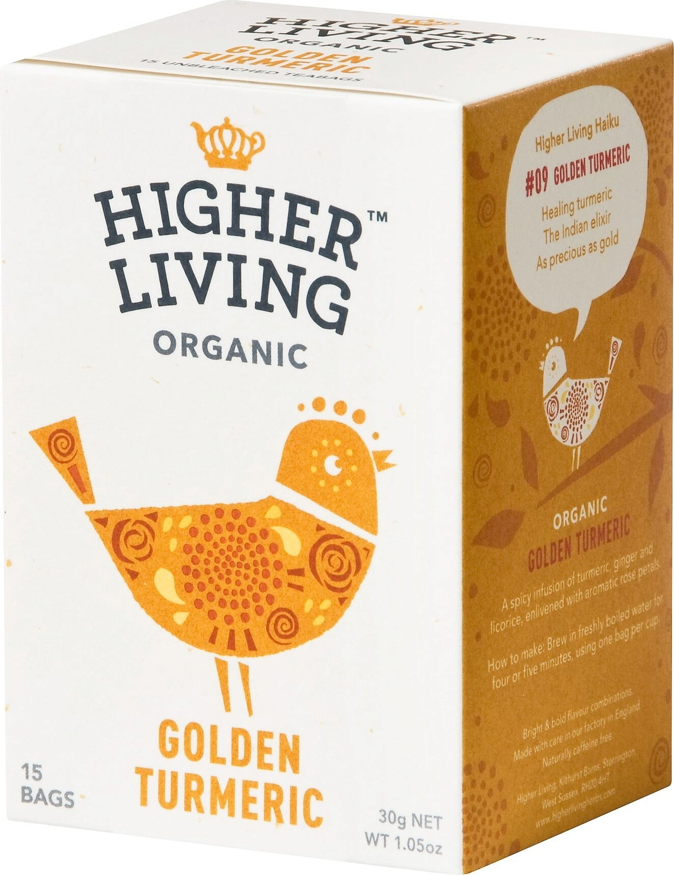 HIGHER LIVING Golden Turmeric Tea