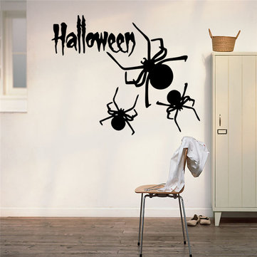 Halloween Carved Series of Spider Wall Stickers