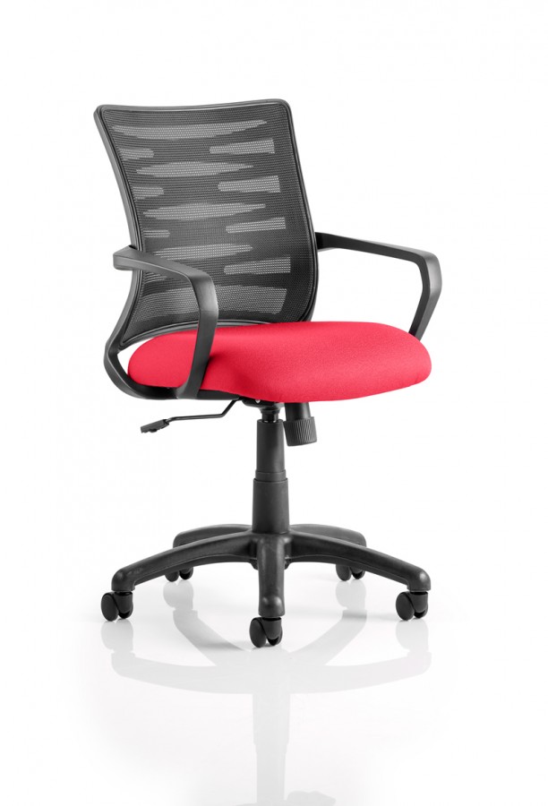 Vortex Mesh Office Chair In Cherry