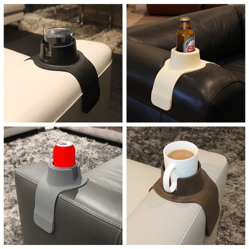 Couch Coaster Silicone Sofa Drinks Cup Holder Armrest Stand