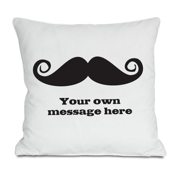Personalised Moustache Cushion