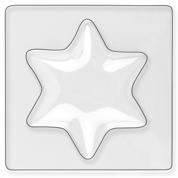 Bolblister, Sterne, 11cm x 11cm, transparent, 10 Stück