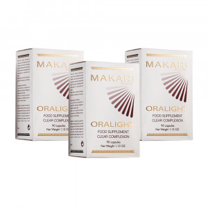 Makari Oralight Clear Complexion Capsules - Skin Lightening - 3 Packs