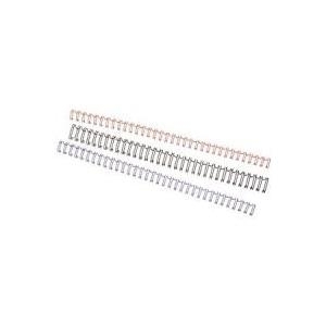 GBC WireBind - Bindedraht - 6 mm - 24 Ringe - A5 (148 x 210 mm) - 55 Blätter - Silber - 100 Stck. - für WireBind W20, W25E (4400026)