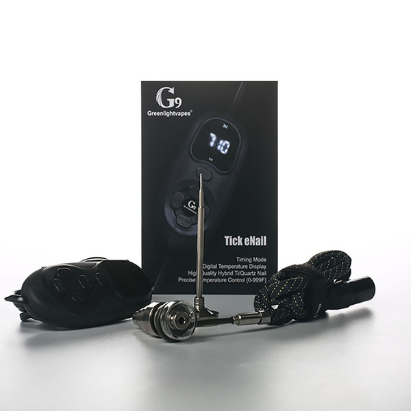 G9 Tick Enail Connect With Power Type 16mm Coil Heater Electric Dab Nail Portable Enail Tick E nail Starter Kit