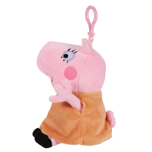 Original Brand Peppa Pig 19cm Mom Bag Pendant Keychain Stuffed Plush Toy Family Party Christmas New Year Gift for Kids
