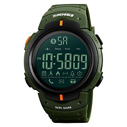 Men's Sport Watch Military Watch Digital Watch Digital Luxury Water Resistant / Waterproof Digital Black Green / Silicone / Calendar / date / day / Chronograph / Remote Control / RC / Stopwatch