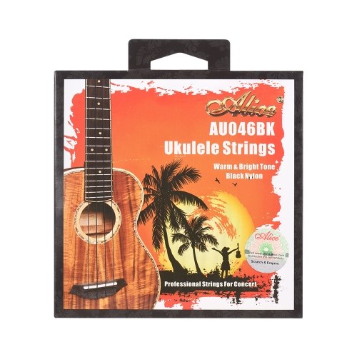 Alice AU046BK Series Ukulele Ukelele Uke Jeu de Cordes