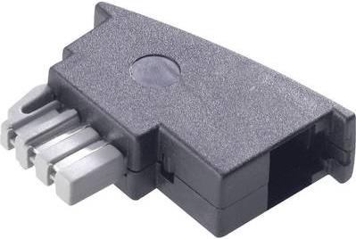 Basetech Telefon (analog) Adapter [1x TAE-N-Stecker - 1x RJ11-Buchse 6p4c] 0 m Schwarz Basetech (BT-1602106)