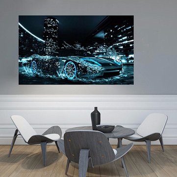 Super Cool Speed Car on Water 5D Diamond Painting Embroidery Home Decor