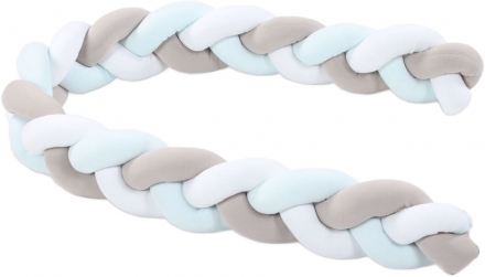 Tobi babybay Nestchenschlange geflochten weiß/beige/aqua alle babybay Modelle