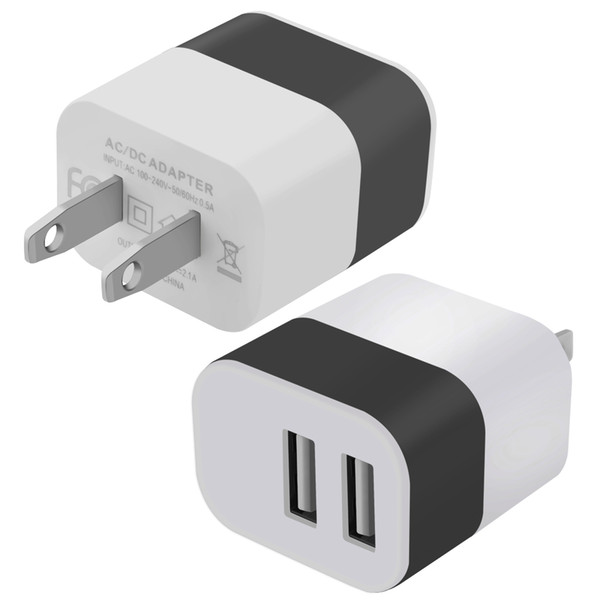 universal usb charger adapter 5v/2.1a ac usb wall charger travel adapter for samsung mobile universal charging charge adapter