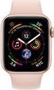 Apple Watch Series 4 (GPS + Cellular) - 40 mm - Gold Aluminium - intelligente Uhr mit Sportband - Flouroelastomer - rosa sandfarben - Bandgröße 130-200 mm - Anzeige 4 cm (1.57