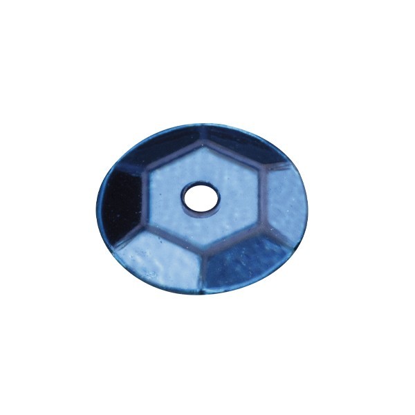 Pailletten, metallic, 15 g, Ø6 mm, blau