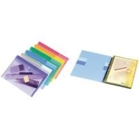 tarifold tcollection Dokumententasche DIN A4, PP, sortiert in den Farben: je 2 x blau, lila, grün, gelb, pink, - 12 Stück (510209)