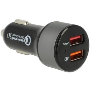 Navilock Kfz Ladeadapter 2 x USB Typ-A mit Qualcomm® Quick Charge 3.0 (62739)