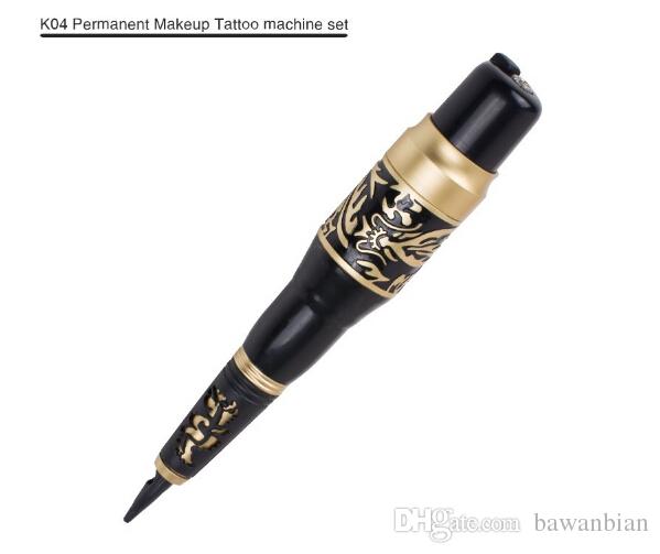 Free Shipping Permanent Makeup Eyebrow Tattoo Pen Machine Make Up Kit with 50 Needles 50 Tips EU or US Plugs U-Pick