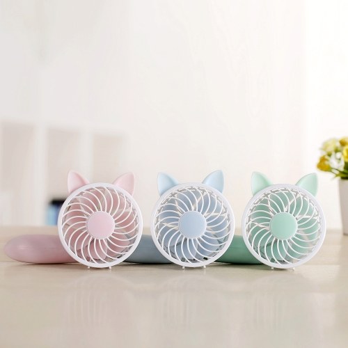 Mini Desktop Fan Portable Handheld Personal Fans 3 Speed Controlling USB Rechargeable Cooling Fan for Outdoor Travel Home Office