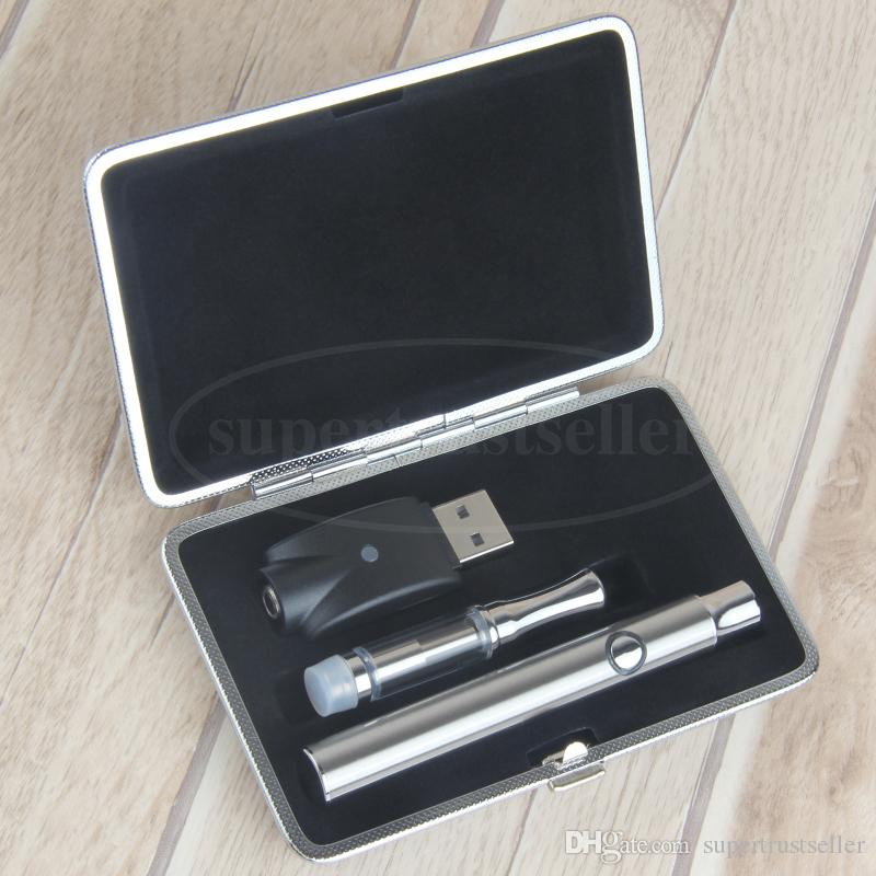 .5 1 ml Glass CO2 Oil Vape Cartridges Ceramic Coil Vaporizer Pen Starter Kits with Preheating 350mAh Variable Voltage Battery 510 e cigs