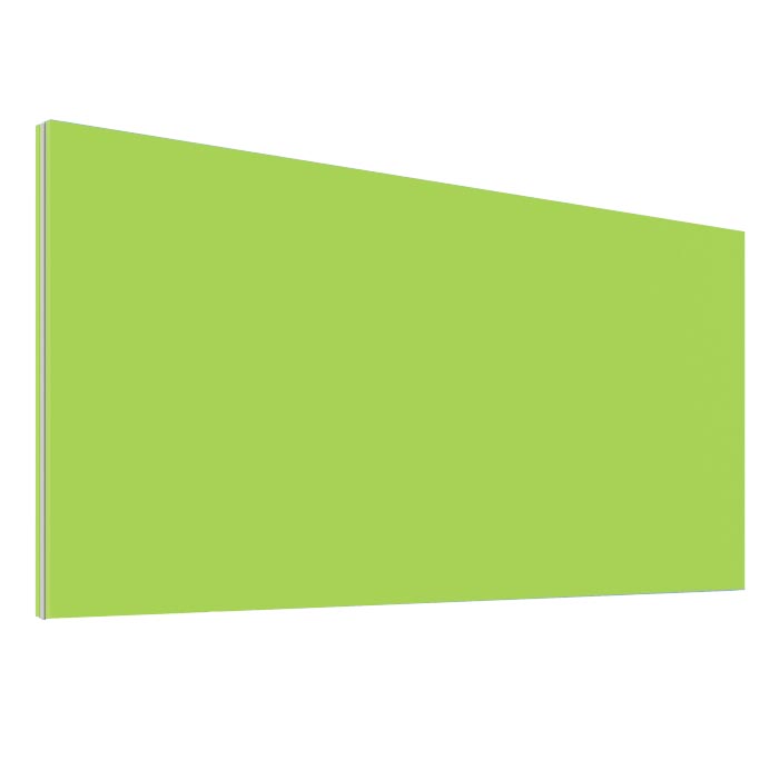 Lime Green Office Desk Screen 600mm Wide - Height 380mm