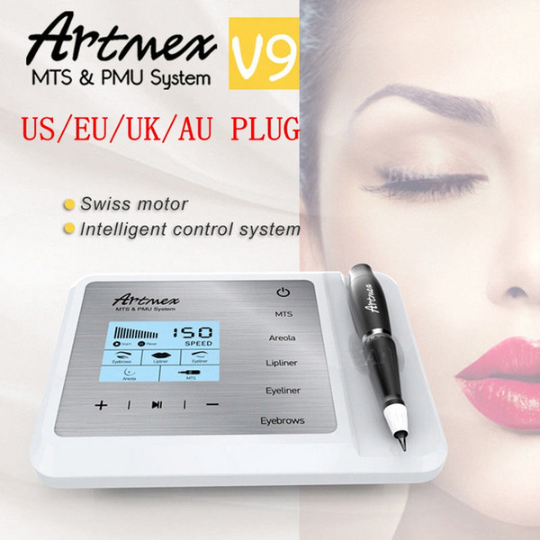 High Quality!!! 5 in 1 fuction Artmex V9 Digital permanent makeup Machine MTS PMU Derma Pen Eyebrow Lip Eyeline Skin Care Beauty