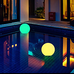 luces de piscina flotantes al aire libre luz led de bola inflable luminosa 1x 2x 6x rgb piscina que cambia de color ip67 decoración a prueba de agua luz luz de flotador de agua luz de noche de fiesta Lightinthebox