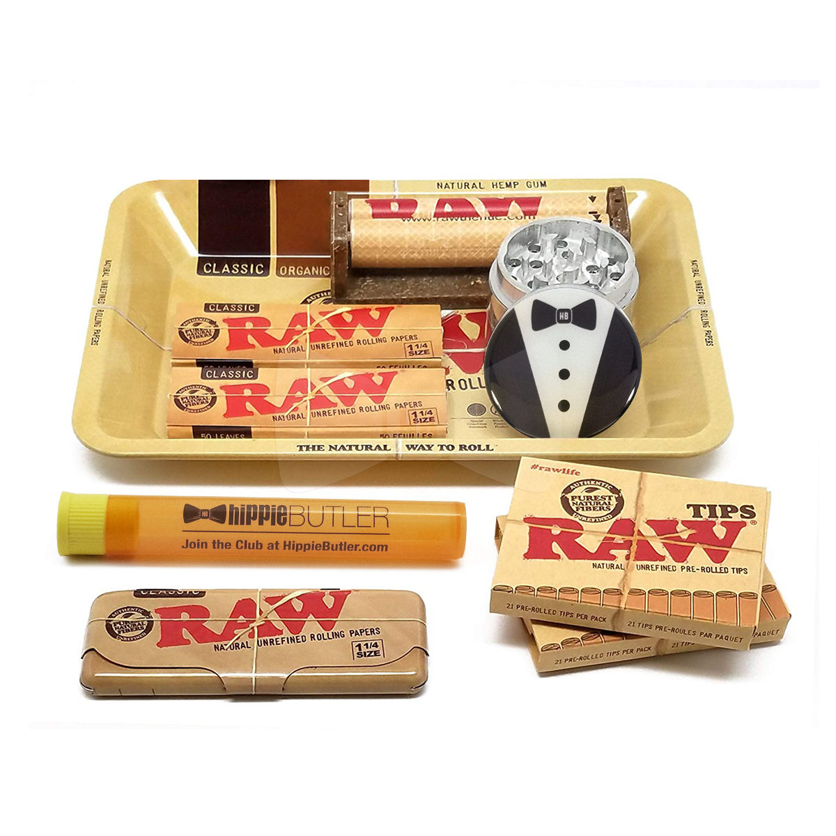 RAW 1 1/4 Rolling Bundle with Tray
